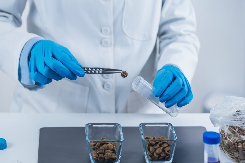 Pet Food Quality Control. Sample Preparation of Dry Dog Food for Testing in Laboratory